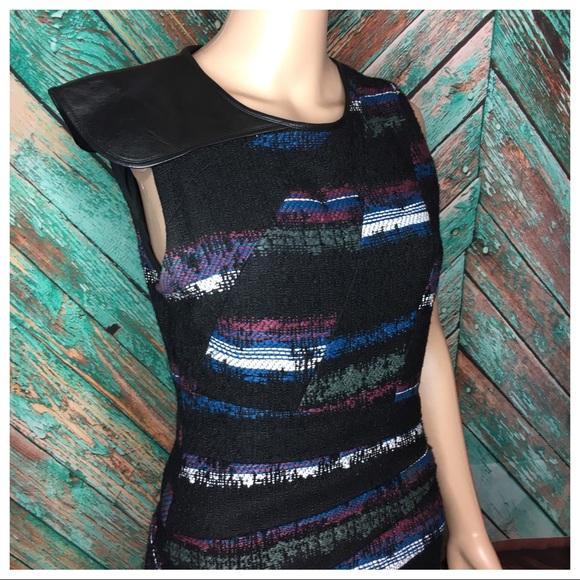 Rag & Bone Mohair Blnd Dress With Leather … - Picture 5 of 6